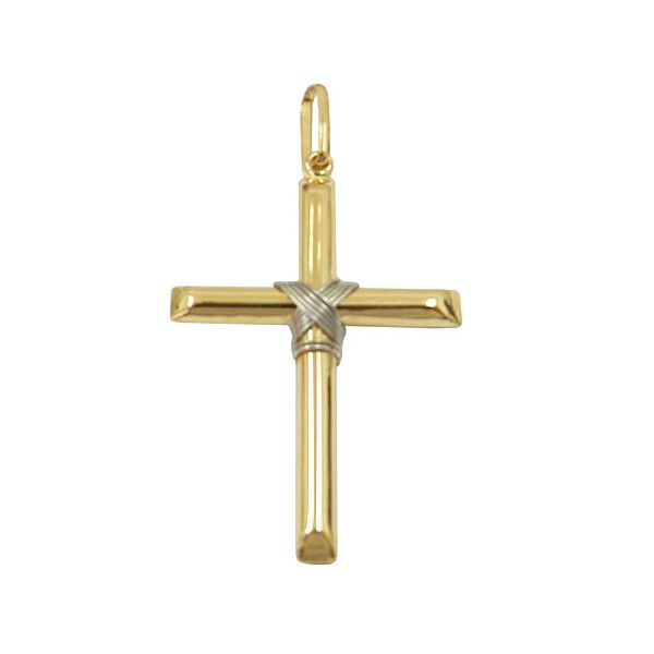 Pingente de Ouro Masculino Crucifixo Grande