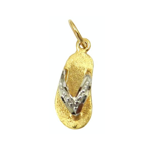 Pingente Feminino de Ouro 18K Chinelo