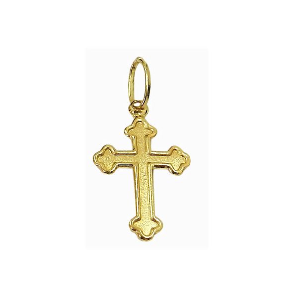Pingente Cruz de Ouro 18K Barato 