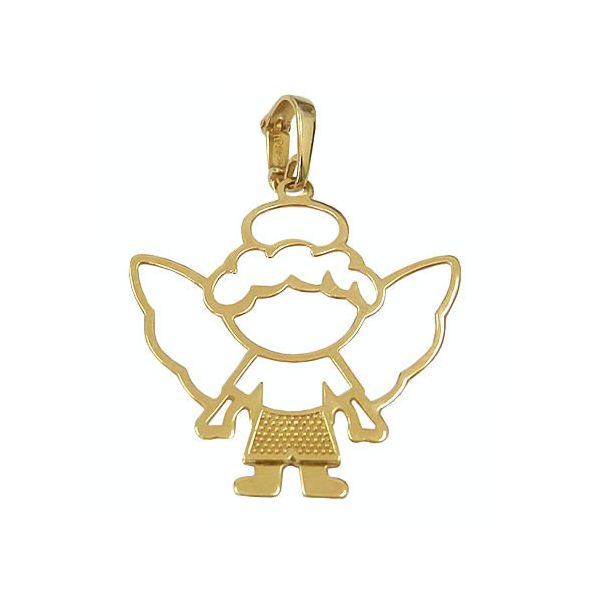 Pingente de Anjo em Ouro 18K