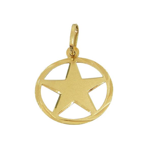 Pingente de Estrela em Ouro 18K