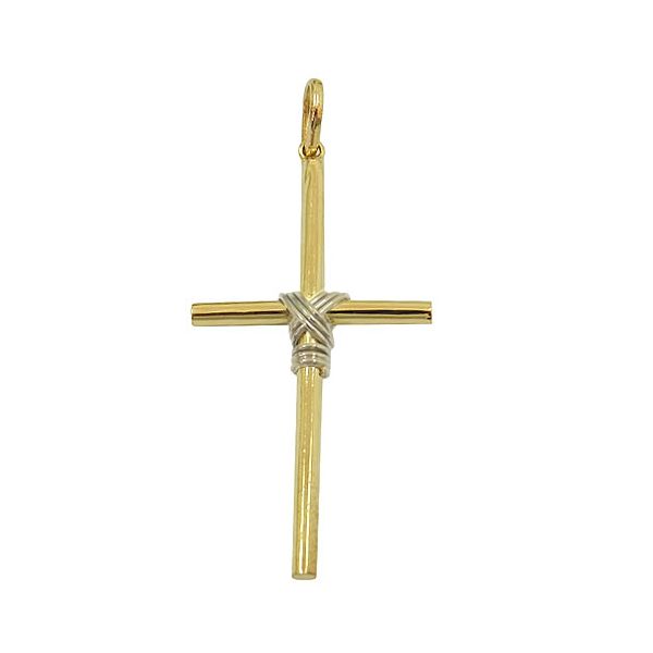 Crucifixo Masculino de Ouro 18K 