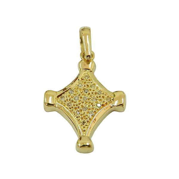 Pingente de Ouro com Brilhantes 