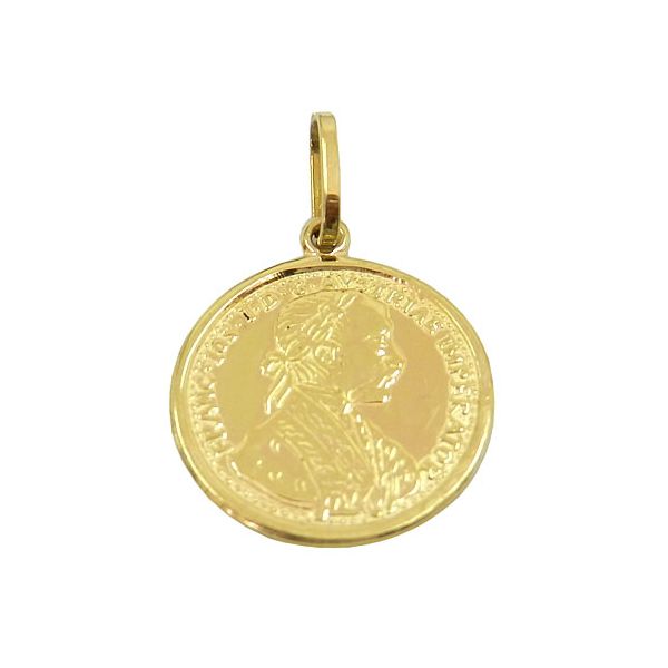 Medalha em Ouro 18K Moeda