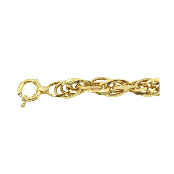 Pulseira Feminina Grossa em Ouro 18k