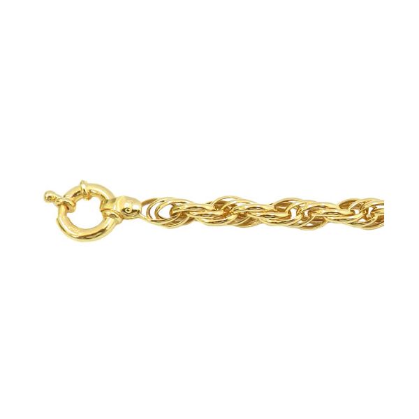 Pulseira Elo Triplo em Ouro 18k 750 Feminina