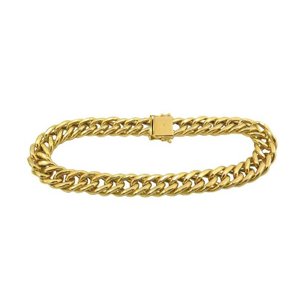 Pulseira Grumet Elo Duplo em Ouro 18K de 8.0mm 11.6g