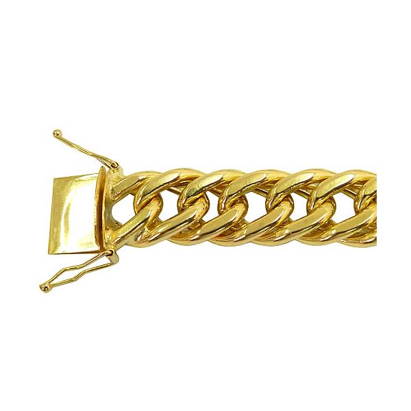 Pulseira em Ouro 18K Italiana Grumet Elo Duplo 23.8g