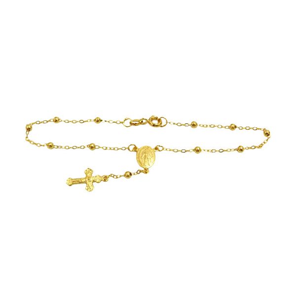 Pulseira Terço em Ouro 18K 18.0mm