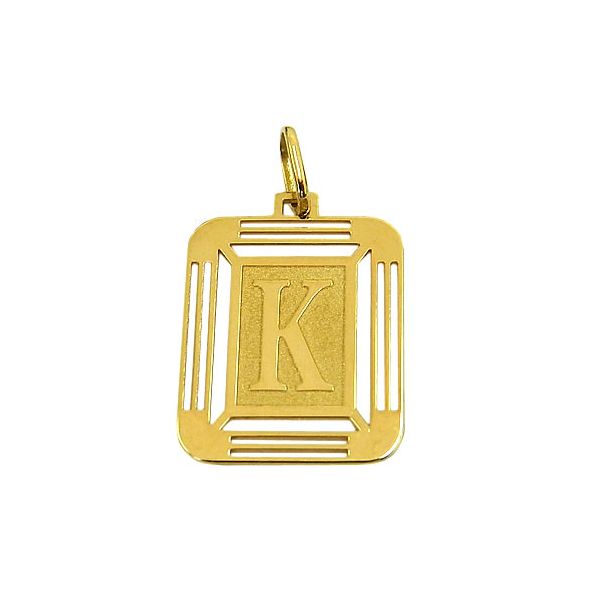 Pingente Letra K Ouro 18K 750