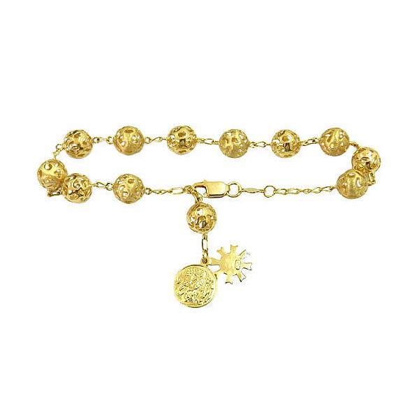 Pulseira N. Sra Desatadora dos Nós em Ouro 18K