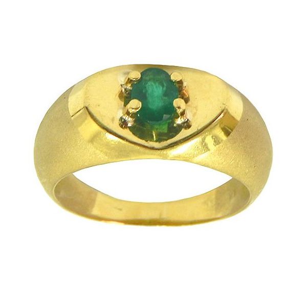 Anel em Ouro 18K com Esmeralda natural