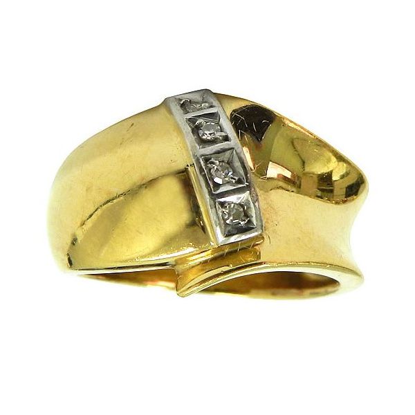 Anel com Brilhantes em Ouro 18K
