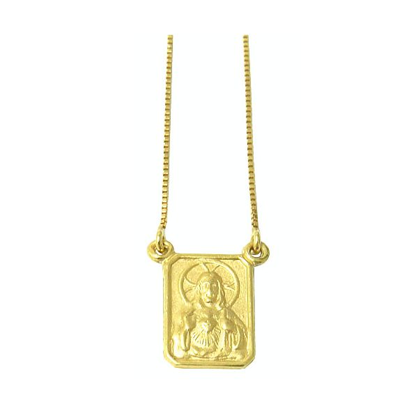 Gargantilha de Ouro 18K N. Sra. do Carmo 9x12mm