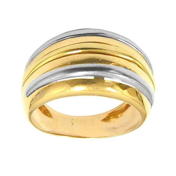 Anel em Ouro Amarelo, Branco e Rosê