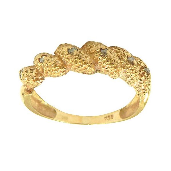 Anel Feminino de Ouro com Brilhantes Preço Baixo
