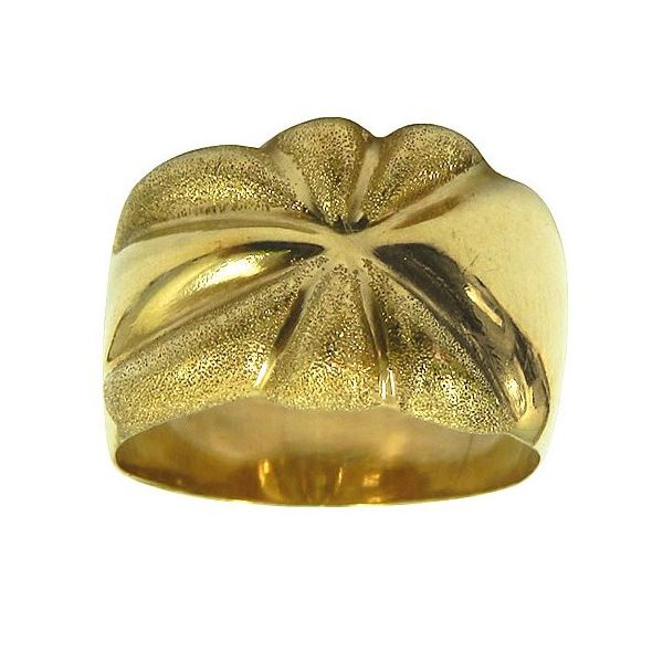 Anel Largo de Ouro 18K com 4,1g 13.0mm Preço Baixo