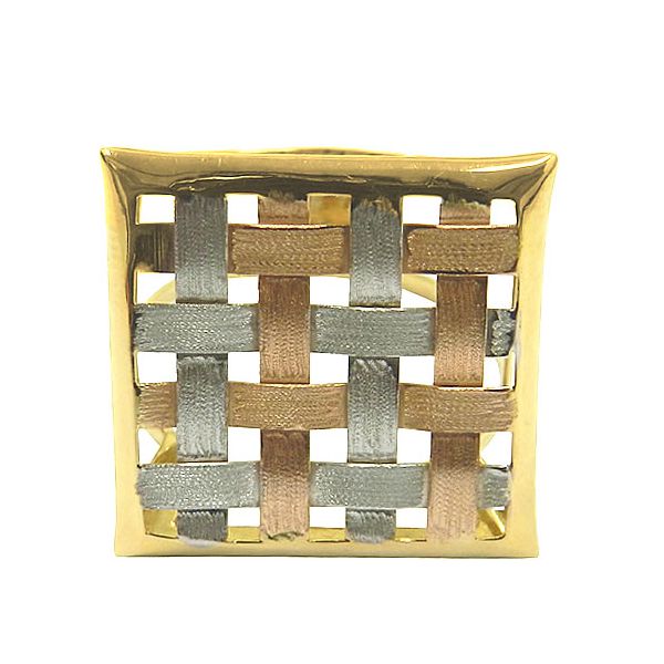 Anel em Ouro 18k Xadrez