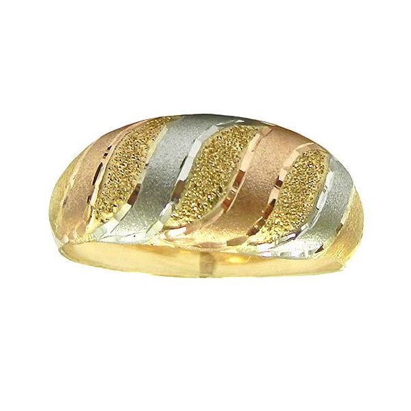 Anel Largo Feminino em Ouro 18K com 8.0mm e 2.3g