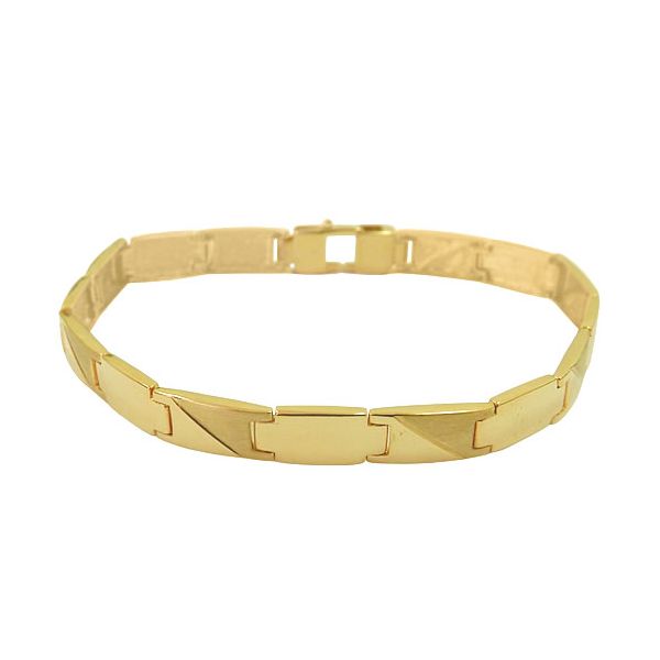 Pulseira Masculina em Ouro 18k com 15.0g 7.4mm