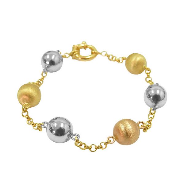 Pulseira de Bola em Ouro