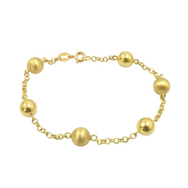 Pulseira de Bolinhas de Ouro 18K
