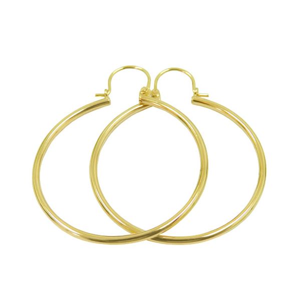 Argola Feminina Africana Ouro 18K