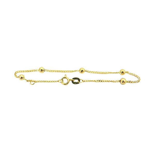 Pulseira Baby Grume de bolinha em ouro 18K 