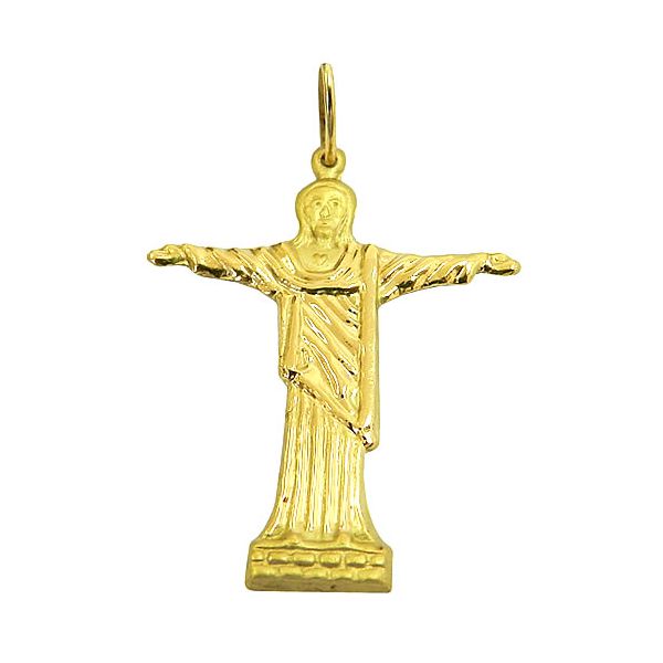 Pingente Cristo Redentor de Ouro 18K 0750 Grande