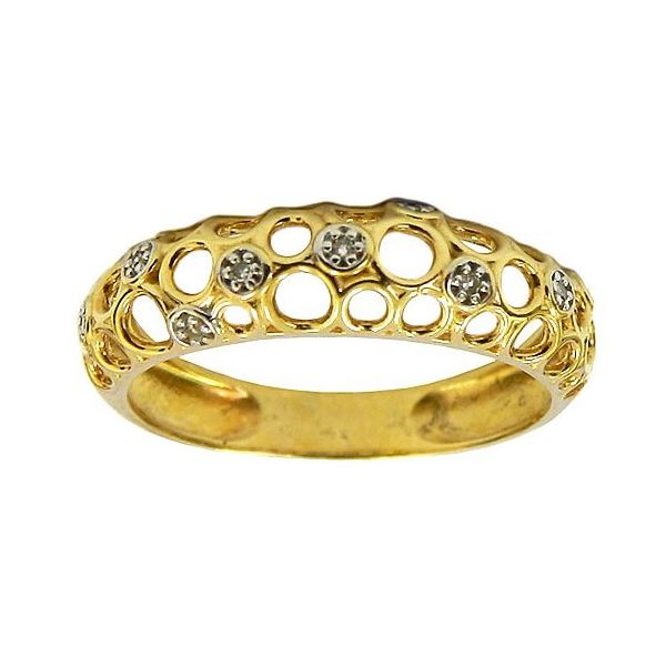 Lindos Anéis Design Italiano de Ouro 18K com Diamantes