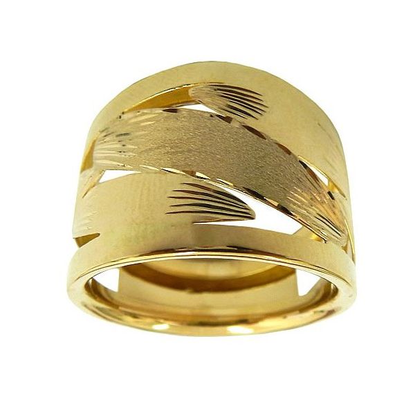 Anel de Ouro 18K Polido e Fosco