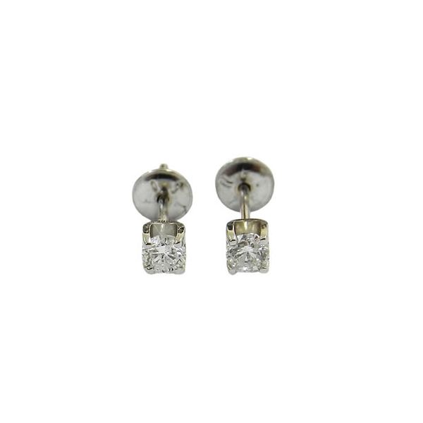 Brinquinho Baby Cartier em Ouro Branco com Brilhante 