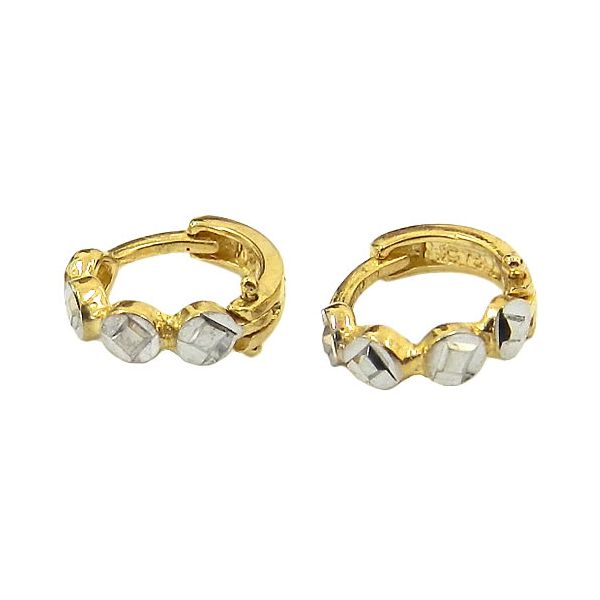 Argolinha Diamantada de Ouro 18K
