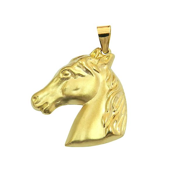 Pingente Cabeça de Cavalo em Ouro 18K 