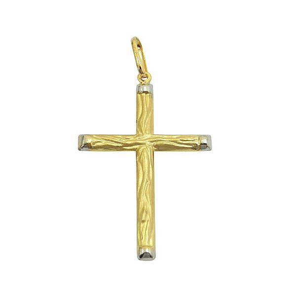 Pingente de Ouro 18K Cruz sem Cristo Grande