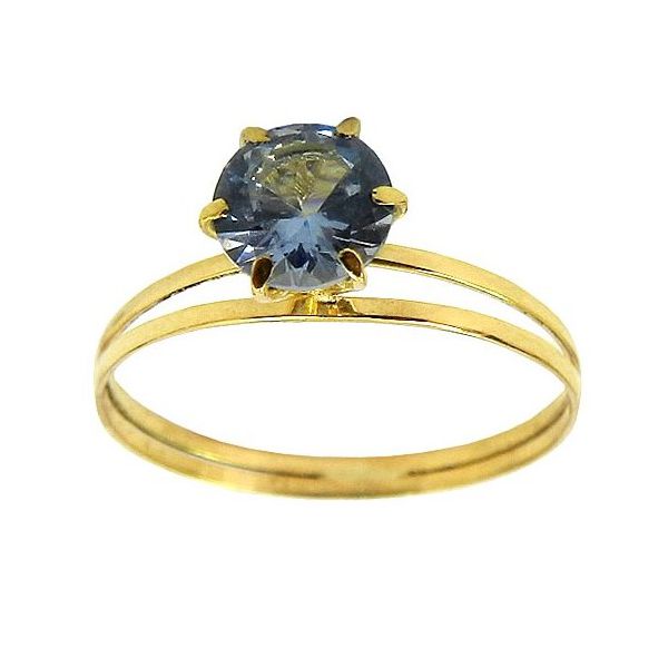 Anel Modelo Cálice em Ouro 18K com Zircônia