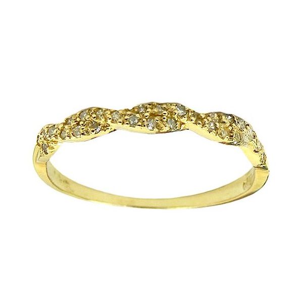 Anel de Ouro 18K cravejado com 28 Brilhantes