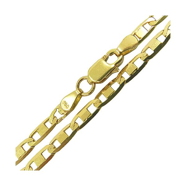 Corrente em Ouro 18k Italiana Masculina 3.0mm 60 e 70 cm