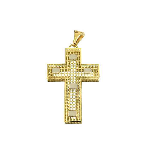 Crucifixo Vazado em Ouro 18K Médio