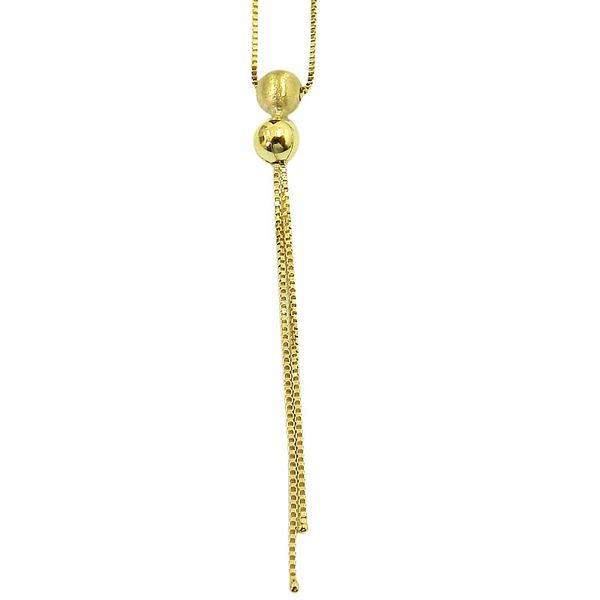 Colar de Bolinhas em Ouro 18k Polida e Fosca