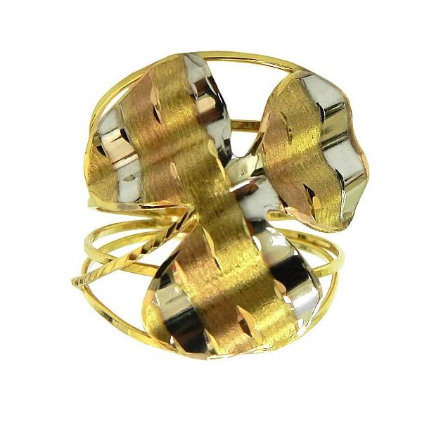 Anel Trevo de Ouro 18K (0,750)