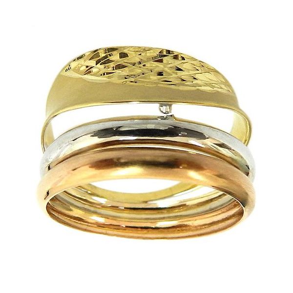 Anel Três Fios em Ouro 18K com 4.0g 13.5x2.9mm