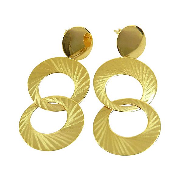 Maxi Brinco Circular de Ouro 18K 