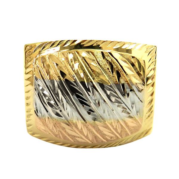 Maxi Anel Tricolor em Ouro 18K 
