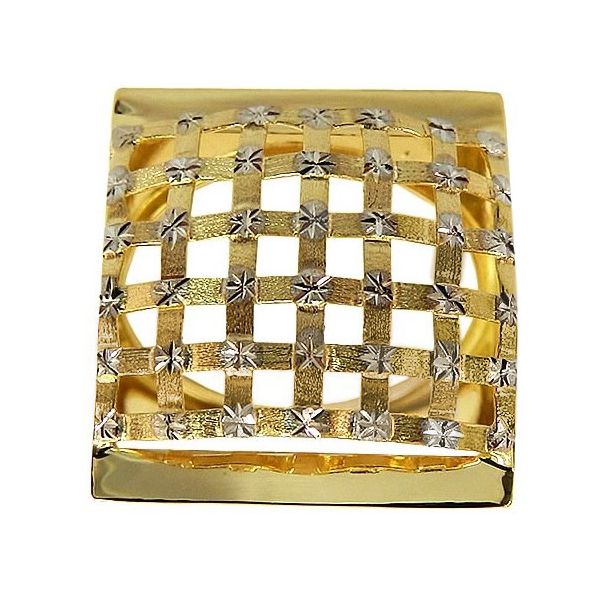 Maxi Anel Xadrez de Ouro 18K 0750