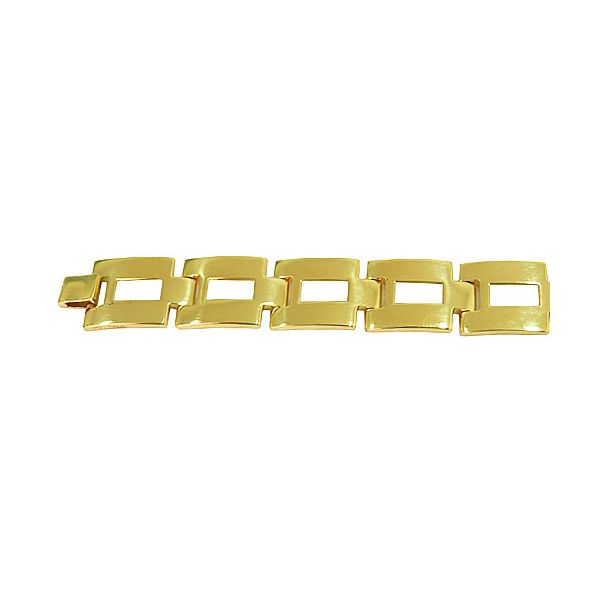 Pulseira Bracelete Masculino em Ouro 18K Design Italiano