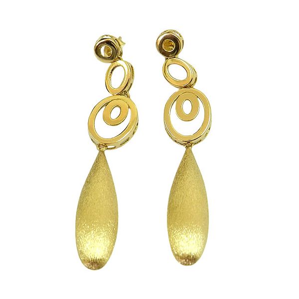 Brincos Longos de Ouro 18K 