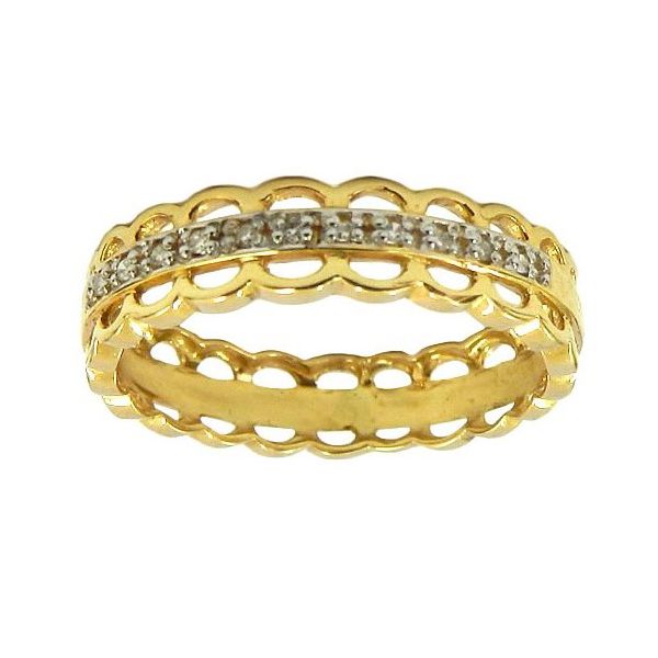 Anel de Ouro 18K com 11 Brilhantes