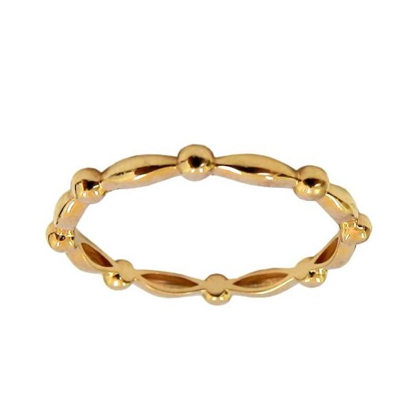 Anel Feminino de Ouro Rosê 18K Aparador 