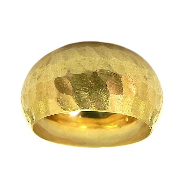 Anel Feminino Largo Ouro 18K Diamantado